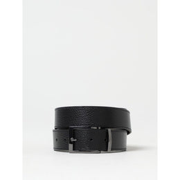Emporio Armani Black Leather Regular Belt