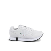 19V69 Italia White Artificial Leather Athletic Sneakers