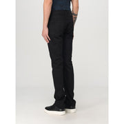 Just Cavalli Black Cotton Straight-Leg Jeans