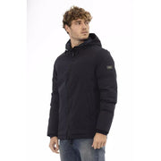 Baldinini Trend Blue Polyester Shell Jacket