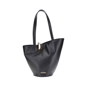 Jacquemus Black Calf Leather Bos Taurus Shoulder Bag