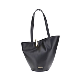 Jacquemus Black Calf Leather Bos Taurus Shoulder Bag