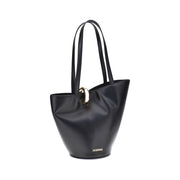 Jacquemus Black Calf Leather Bos Taurus Shoulder Bag