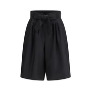 Valentino Black Wool Bermuda Shorts