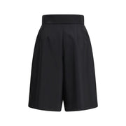 Valentino Black Wool Bermuda Shorts