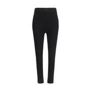 Marine Serre Black Viscose Leggings