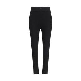 Marine Serre Black Viscose Leggings