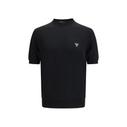 Prada Black Fleece Wool T-Shirt