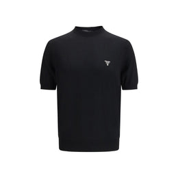 Prada Black Fleece Wool T-Shirt