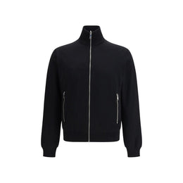 Prada Black Fleece Wool Bomber