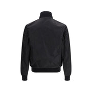 Prada Black Fleece Wool Bomber