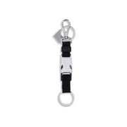 Prada Black Nylon Keychain