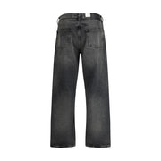 Sunflower Black Cotton Relaxed Fit Jeans