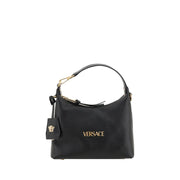 Versace Black Calf Leather Bos Taurus Handbag