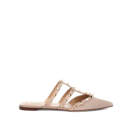 Valentino Garavani Beige Calfskin Mules