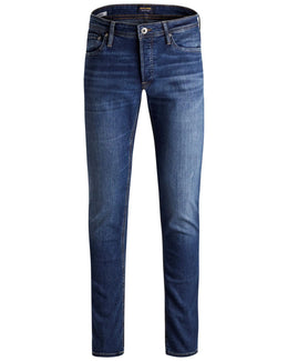 Jack & Jones Blue Cotton Slim Fit Jeans
