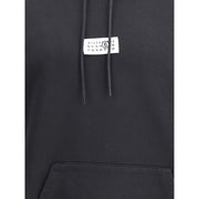 MM6 Black Cotton Sweatshirt