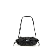 Diesel Black Calf Leather Bos Taurus Shoulder Bag