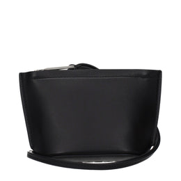 Salvatore Ferragamo Black Leather Clutch Bag