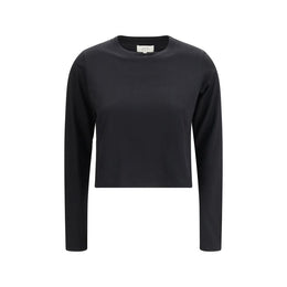 Loulou De Saison Black Cotton Long Sleeve T-Shirt
