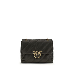 PINKO Bicolor Calf Leather Bos Taurus Shoulder Bag