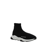 Balenciaga Black Elastane Athletic Sneakers
