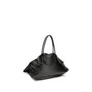 Alexander McQueen Black Calf Leather Bos Taurus Shoulder Bag