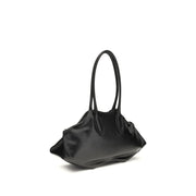 Alexander McQueen Black Calf Leather Bos Taurus Shoulder Bag