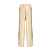 Loulou De Saison Cream Viscose Casual Pants