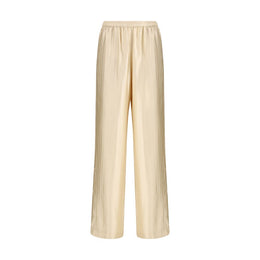 Loulou De Saison Cream Viscose Casual Pants