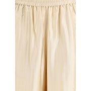 Loulou De Saison Cream Viscose Casual Pants