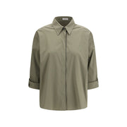Brunello Cucinelli Bicolor Cotton Dress Shirt