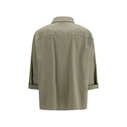 Brunello Cucinelli Bicolor Cotton Dress Shirt