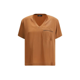 Fabiana Filippi Beige Viscose T-Shirt