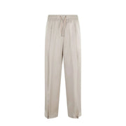Herno Beige Acetate Casual Pants