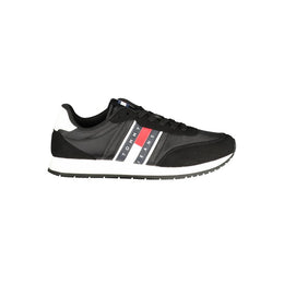 Tommy Hilfiger Black Polyurethane Men Sneaker