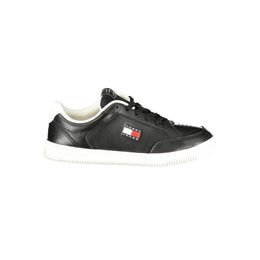 Tommy Hilfiger Black Polyurethane Men Sneaker