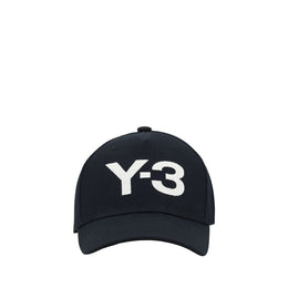 Y-3 Black Cotton Cap (Baseball Hat)