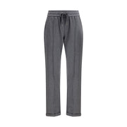 Brunello Cucinelli Gray Cotton Casual Pants