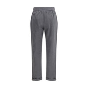 Brunello Cucinelli Gray Cotton Casual Pants
