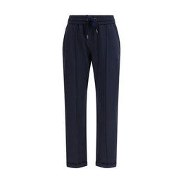 Brunello Cucinelli Blue Cotton Joggers (Workout Pants)
