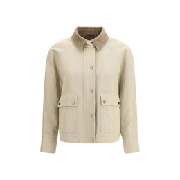Brunello Cucinelli Beige Cotton Coat