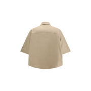 Brunello Cucinelli Beige Cotton Shortsleeve Shirt