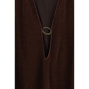 Oséree Brown Polyamide Casual Dress