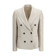 Brunello Cucinelli Beige Linen Blazer