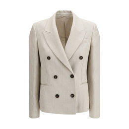 Brunello Cucinelli Beige Linen Blazer
