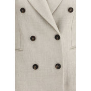 Brunello Cucinelli Beige Linen Blazer