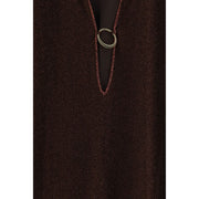 Oséree Brown Polyamide Casual Dress