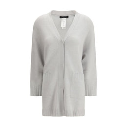 Fabiana Filippi Gray Fleece Wool Cardigan