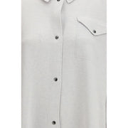 Fabiana Filippi Gray Fleece Wool Shirt